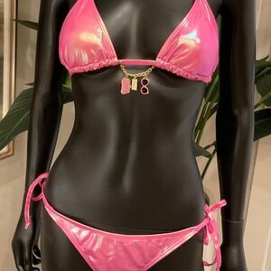 Pink Bikini with Charming Bikinis Let’s Go Shopping Charm!